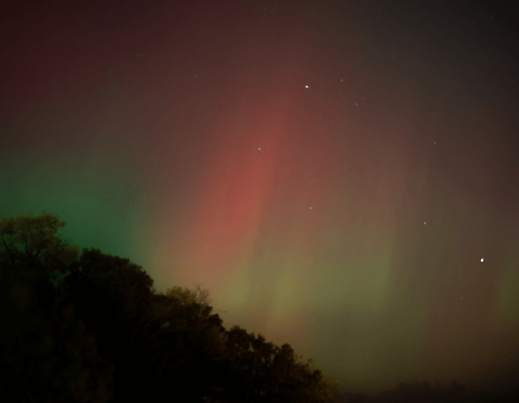 Northern Lights Above Budapest