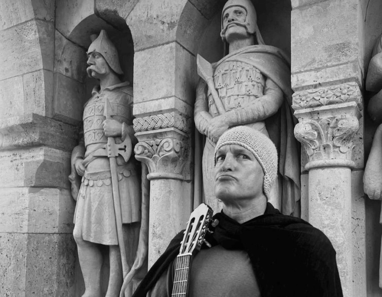 Inktober Budapest Inspiration: The Mustache Statue That Looks Like Woody Harrelson