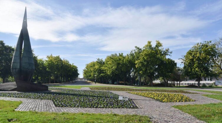 Flower bed at the Centenarian Memorial