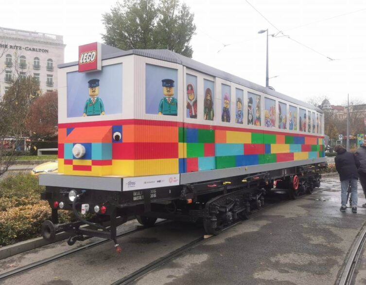 Budapest Unveils World's First Life-Size LEGO Tram