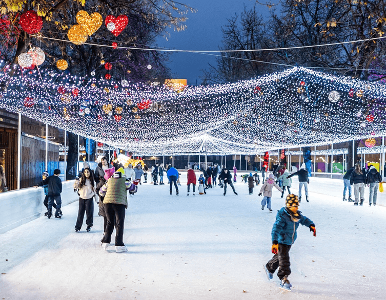Last Chance to Glide at Városháza Winter Wonderland