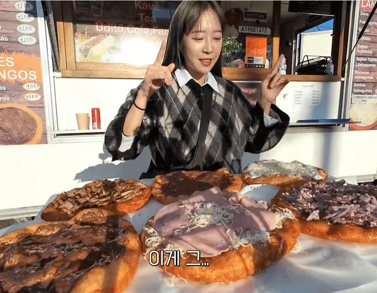 Korean Mukbang Star Tzuyang Conquers Budapest's Lángos Scene