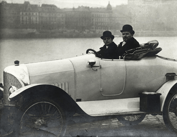 Boy and their toys in Budapest - a custom built Ford 18 / 24 HP special sportscar 