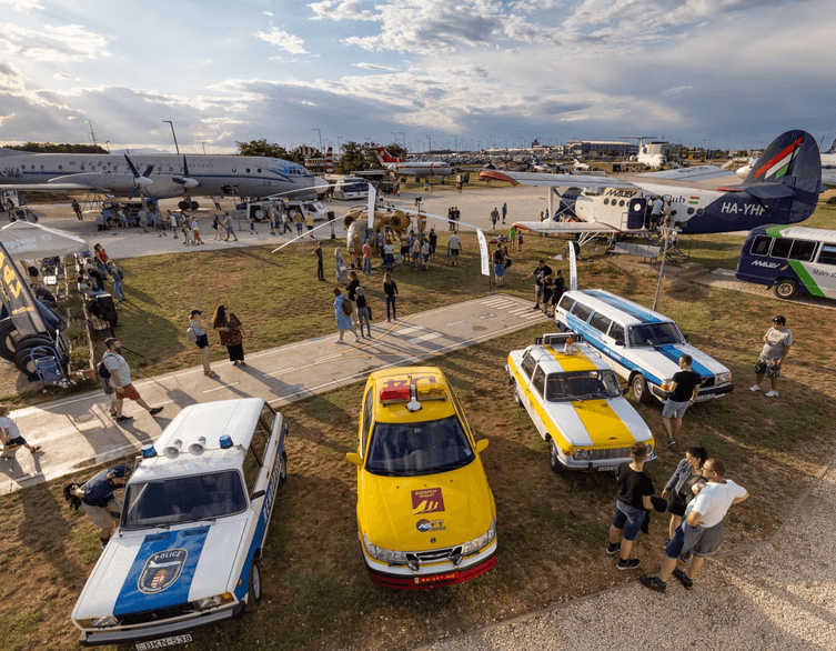 The park showcases unique planes and special ground vehicles