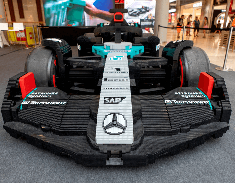 Life-Size LEGO Formula 1 Car Comes to Budapest: An Incredible Mercedes-AMG F1 W15 Experience