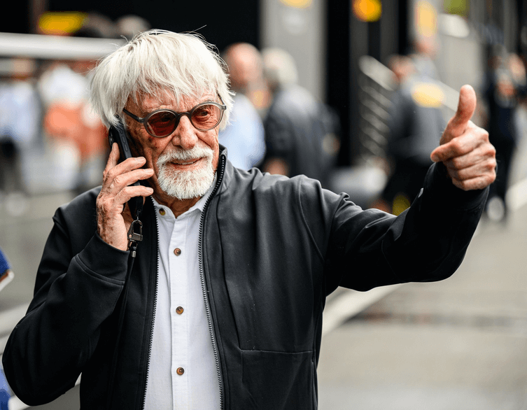 Bernie Ecclestone Gives a Thumbs Up to The Hungarian Grand Prix in Budapest