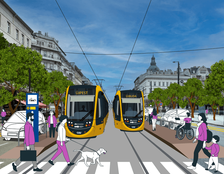 Budapest Gets Ready to Revive Its Historic Tram Connection: The Újbuda-Újpest Tram Axis Project
