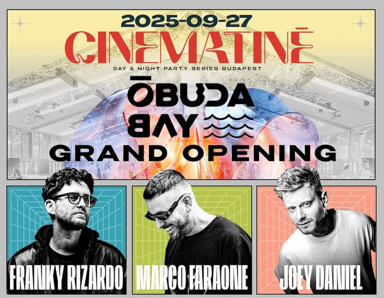 Óbuda Bay Grand Opening: September 27 - Budapest's First Daytime Party Revolution