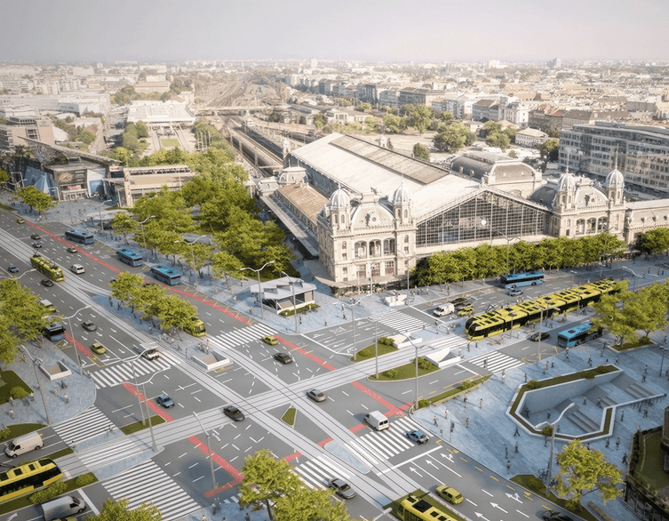 Budapest’s New Tram Axis: Transforming the Cityscape and Mobility with the Nyugati Square Renewal