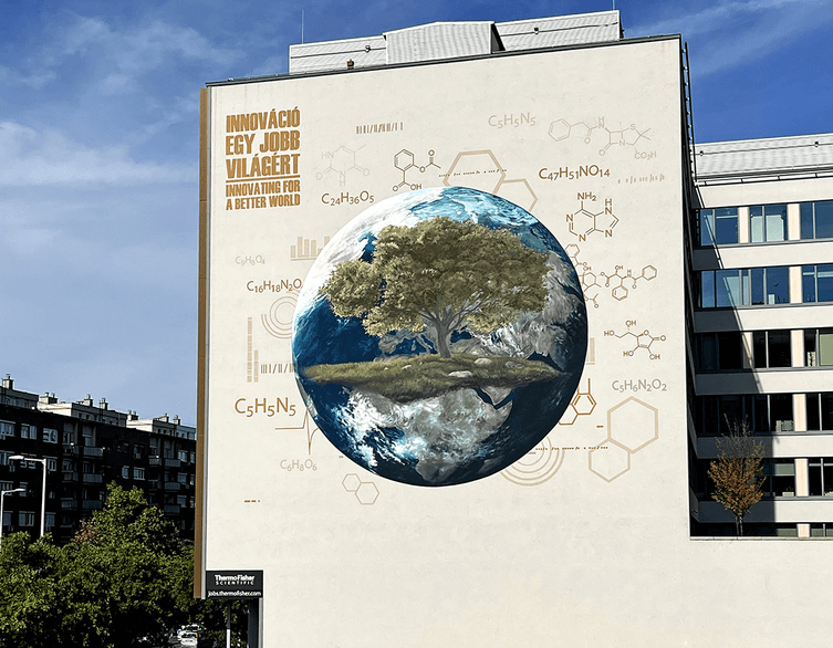 Budapest's Newest Mural Celebrates Science and Innovation on Váci Road