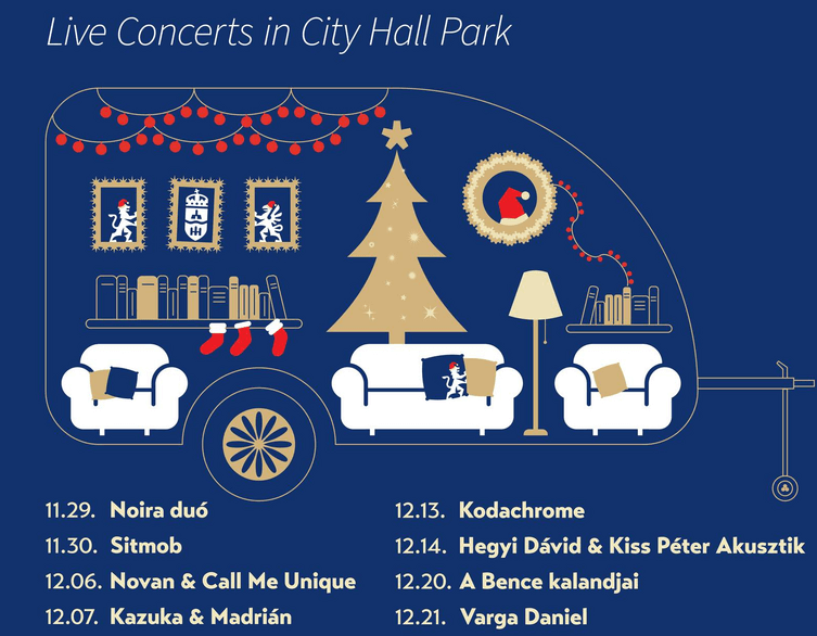 Free Advent Concerts at Budapest Christmas 2025 in City Hall Park