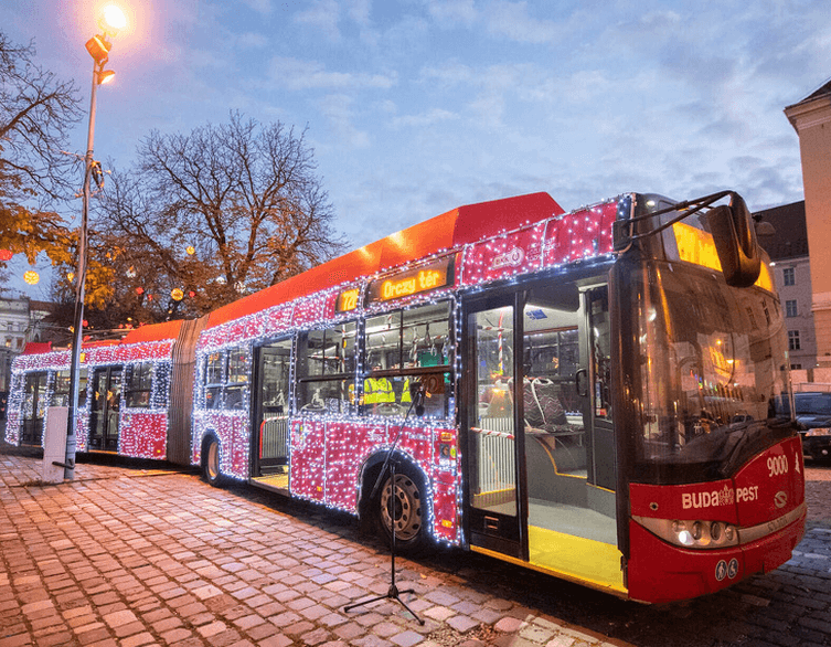 Budapest’s Santa Trolleybus: The Heart of the Festive Light Fleet in 2025