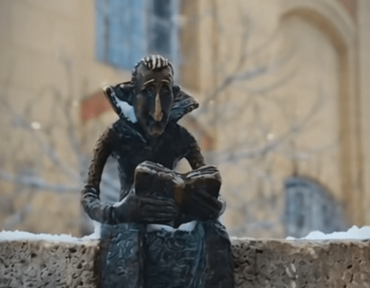 It's so cold in Budapest that even Dracula feel chilly