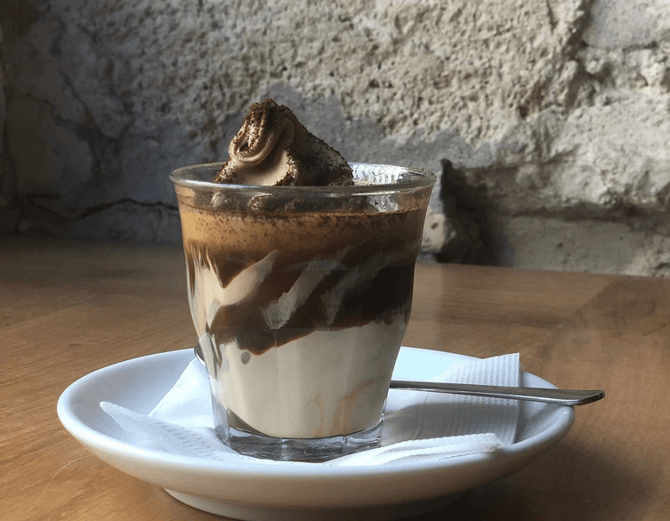 Iced coffee dessert